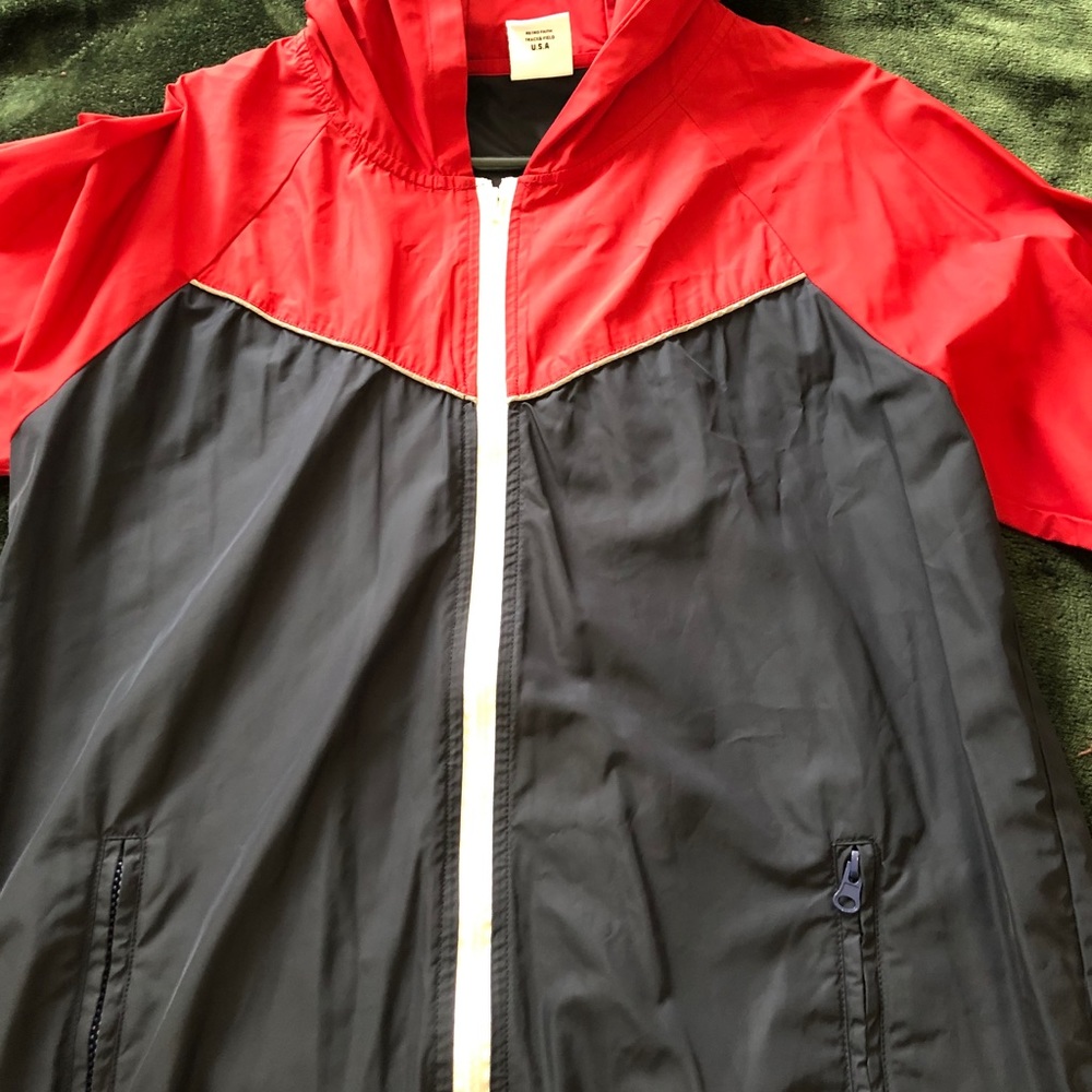 Navy and Red Windbreaker